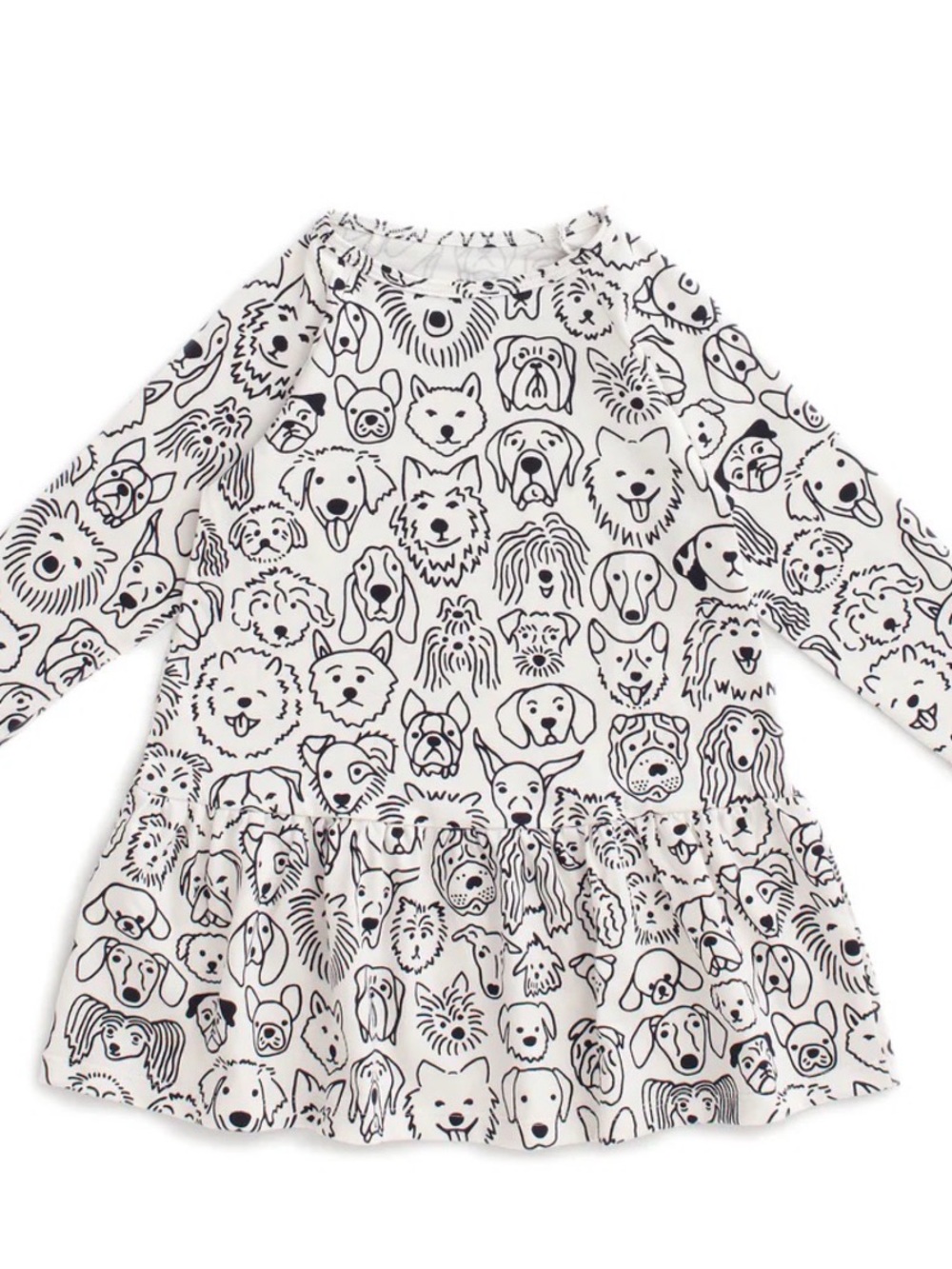 Winter Water Factory Dog Print Dress VGUC